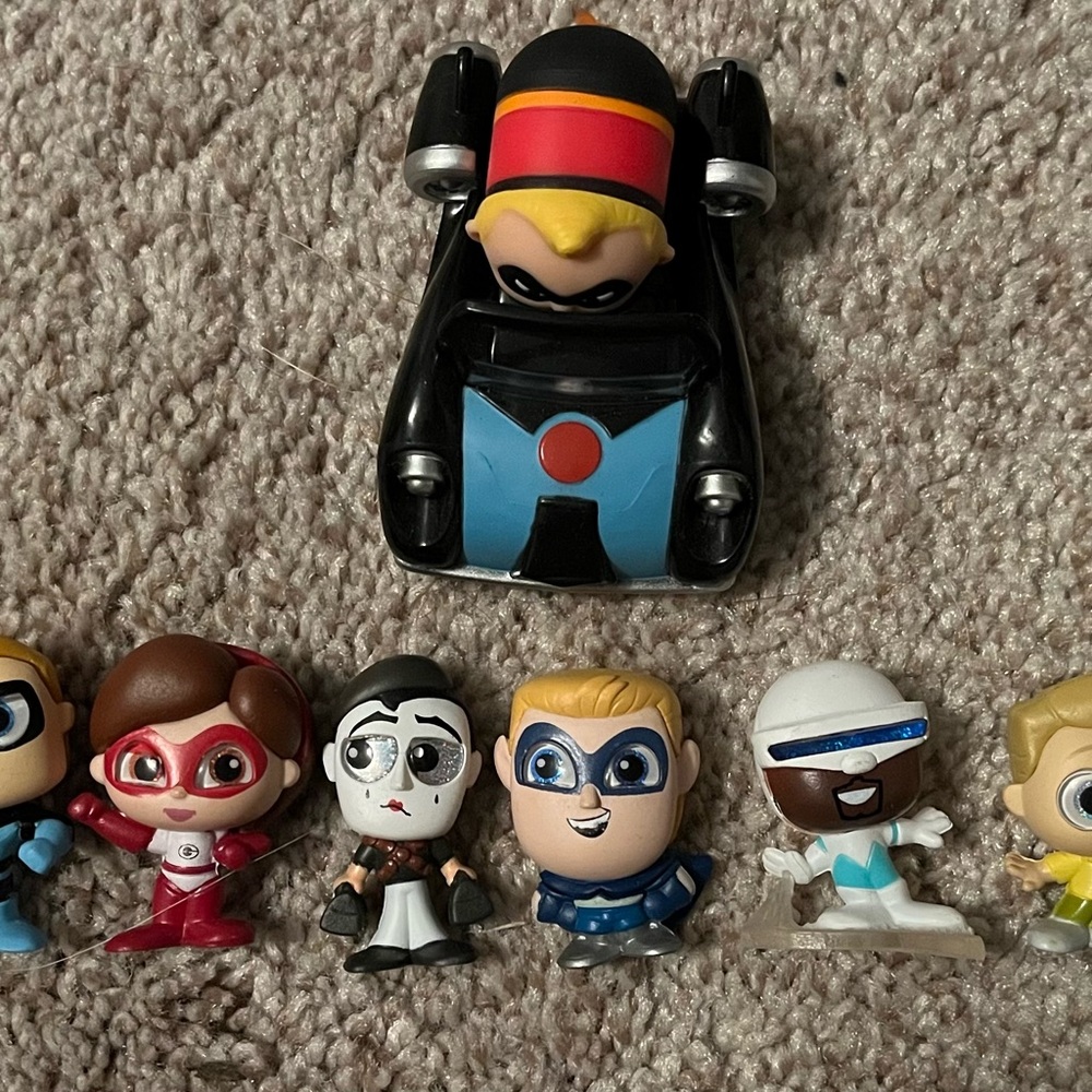 Disney Black and Blue Action Figures Set